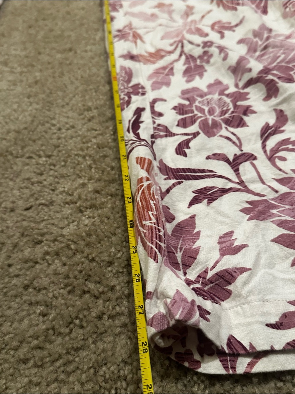 Pilcro Anthropologie Linen Blend Floral Wide Leg Resort Vacay Pants Medium Flare - Picture 8 of 13